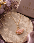 Blush Swan Crystal Pendant Necklace