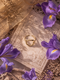 Elegant gold statement ring with open design by Irises Jewels