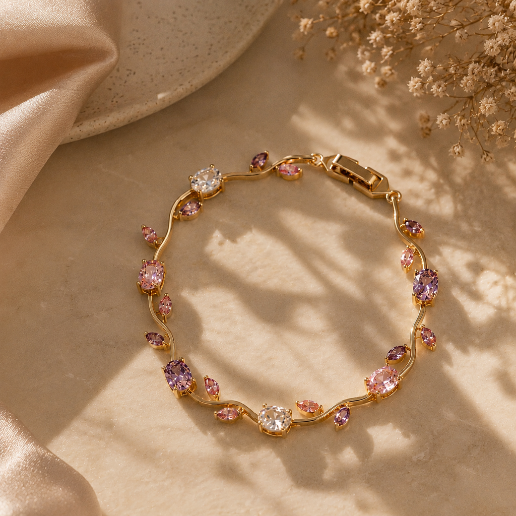 Tulip Bloom Crystal Bracelet