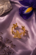 Golden Starfish Adjustable Ring